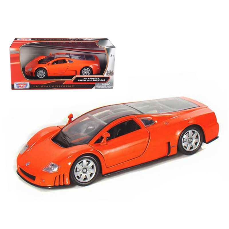 Volkswagen Nardo W12 Orange 1/24 Diecast Car Model by Motormax