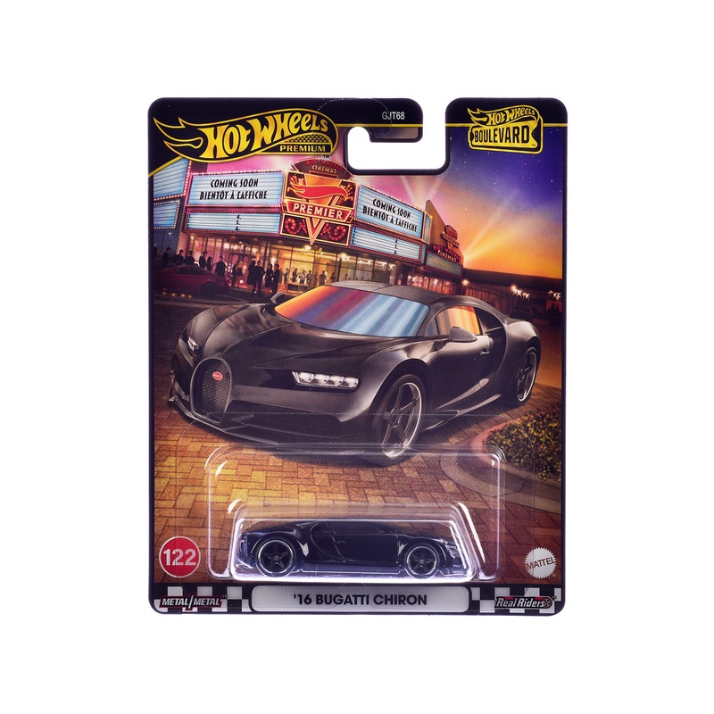 2016 Bugatti Chiron Black “Boulevard” Series Diecast Model Car by Hot Wheels