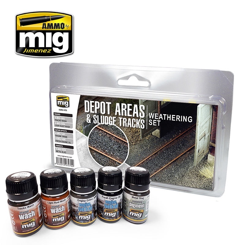 AMMO – 7470 Depot Areas – Sludge Tracks (Weathering Set)