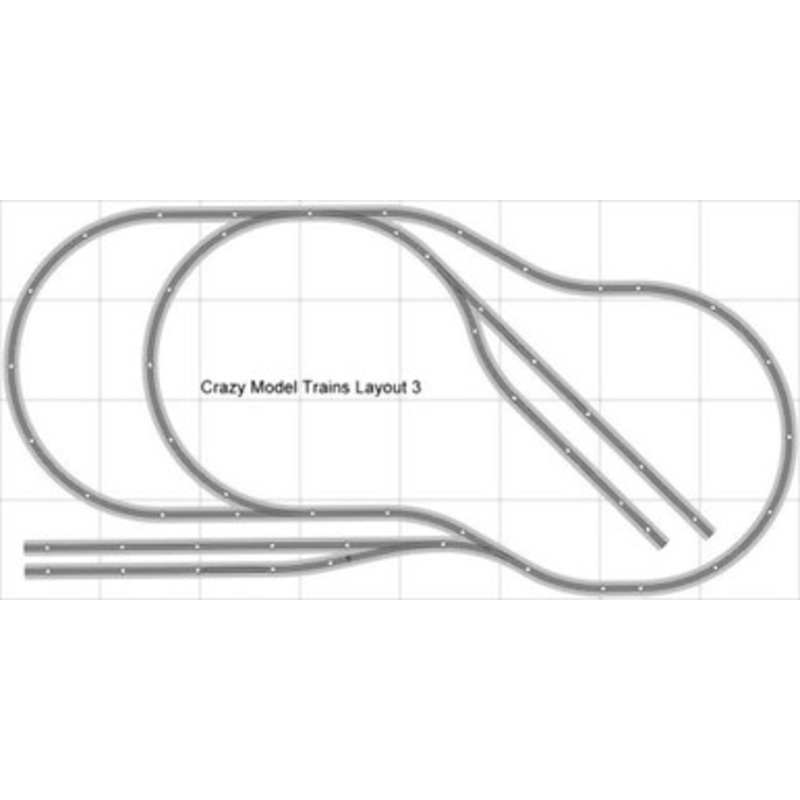 Bachmann E-Z Track Train Layout #003D Train Set HO Scale 4′ X 8′ DCC Switches
