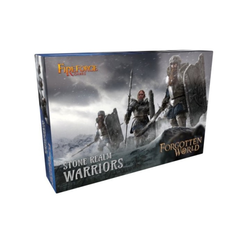 Fireforge Games – Stone Realm Warriors (Dwarfs) (12 Plastic Multipart Figs.)