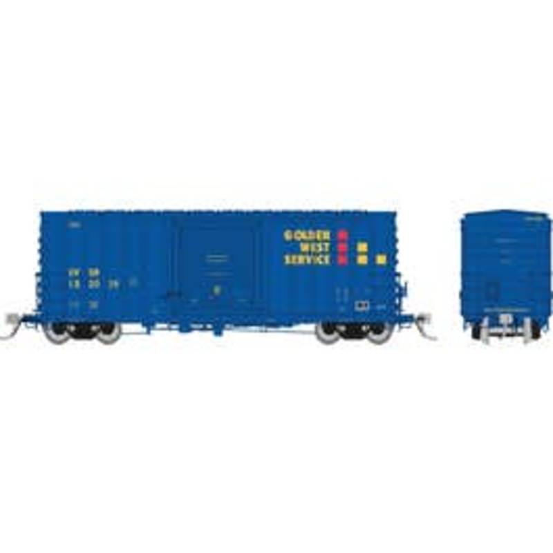Rapido 164003A HO PC&F B-100-32 Boxcar: Golden West Service (GVSR): Single Car