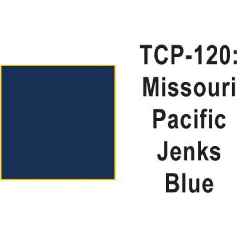 Tru Color TCP-120 Missouri Pacific Jenks Blue Paint 1 ounce