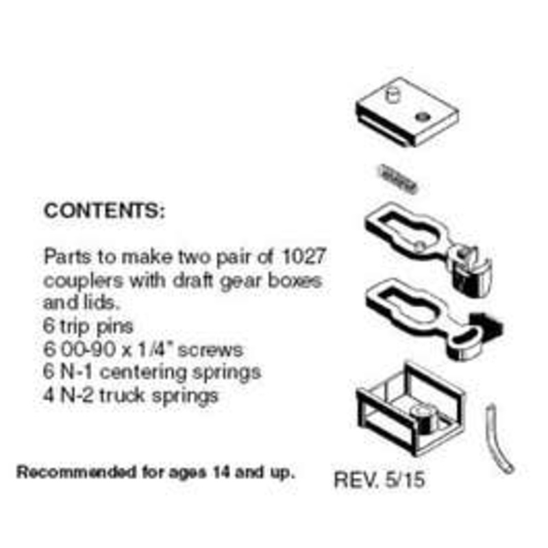 Micro Trains #00102014 N Coupler Conversion Kit #1027 (BMC short shank)