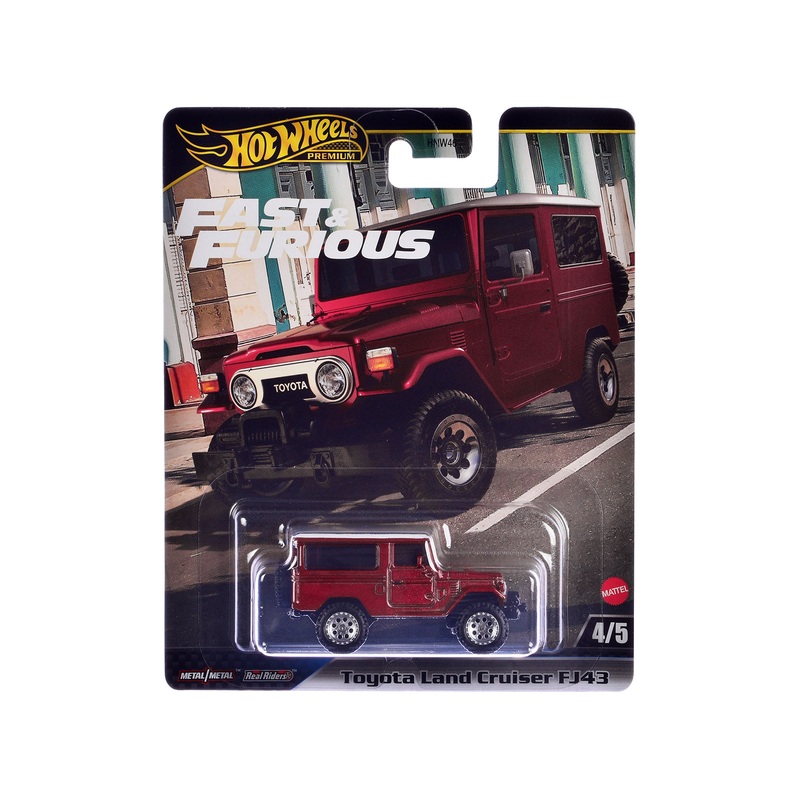 Toyota Land Cruiser FJ43 Red with White Top “The Fate of the Furious” (2017) Movie “Fast & Furious” Series Diecast Model Car by Hot Wheels