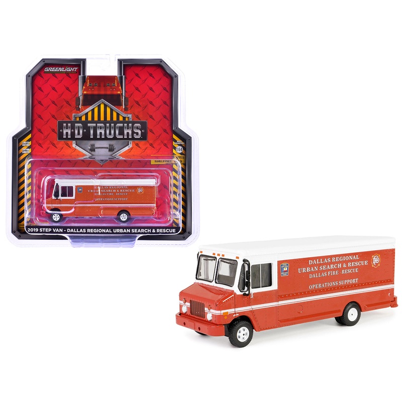 2019 Step Van “Dallas Regional Urban Search & Rescue – Dallas Fire Department Texas” Red with White Top “H.D. Trucks” Series 25 1/64 Diecast Model Car by Greenlight