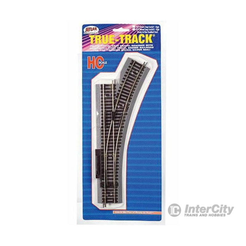 Atlas 479 True-Track(R) Code 83 Track & Roadbed System — Manual Snap-Switch – Right Hand
