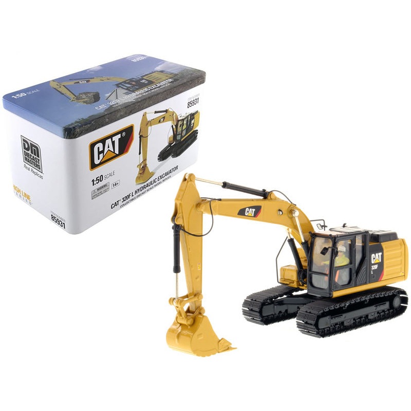 CAT Caterpillar 320F L Hydraulic Excavator with Operator “High Line Series” 1/50 Diecast Model by Diecast Masters