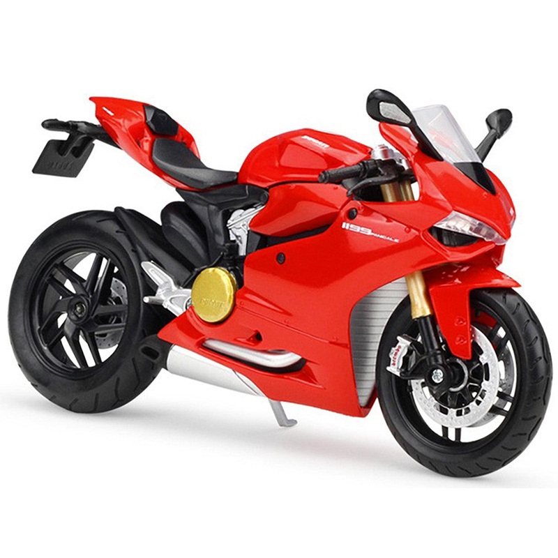 Ducati 1199 Panigale Red with Stand 1/12 Diecast Motorcycle Model by Maisto