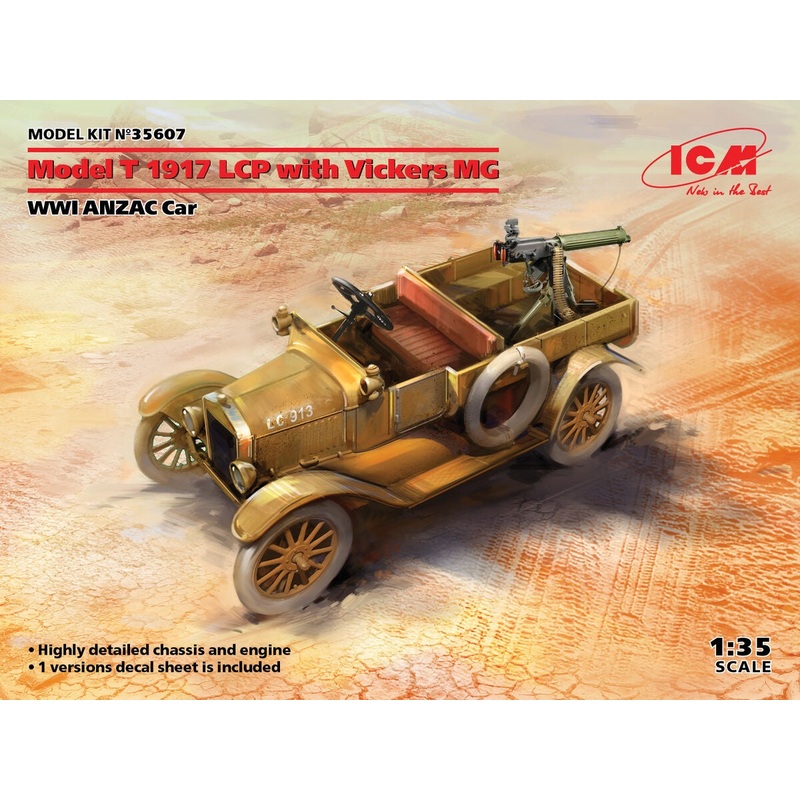 ICM – 1/35 Model T 1917 LCP w/Vickers MG WWI ANZAC Car