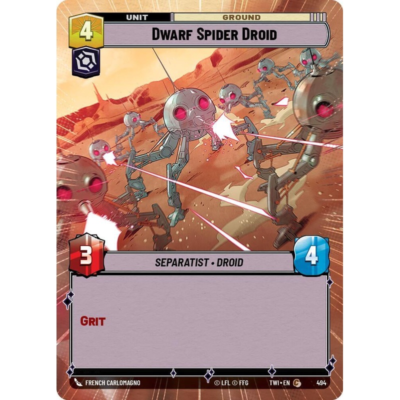 SWU – Dwarf Spider Droid (494) (Hyperspace Foil)