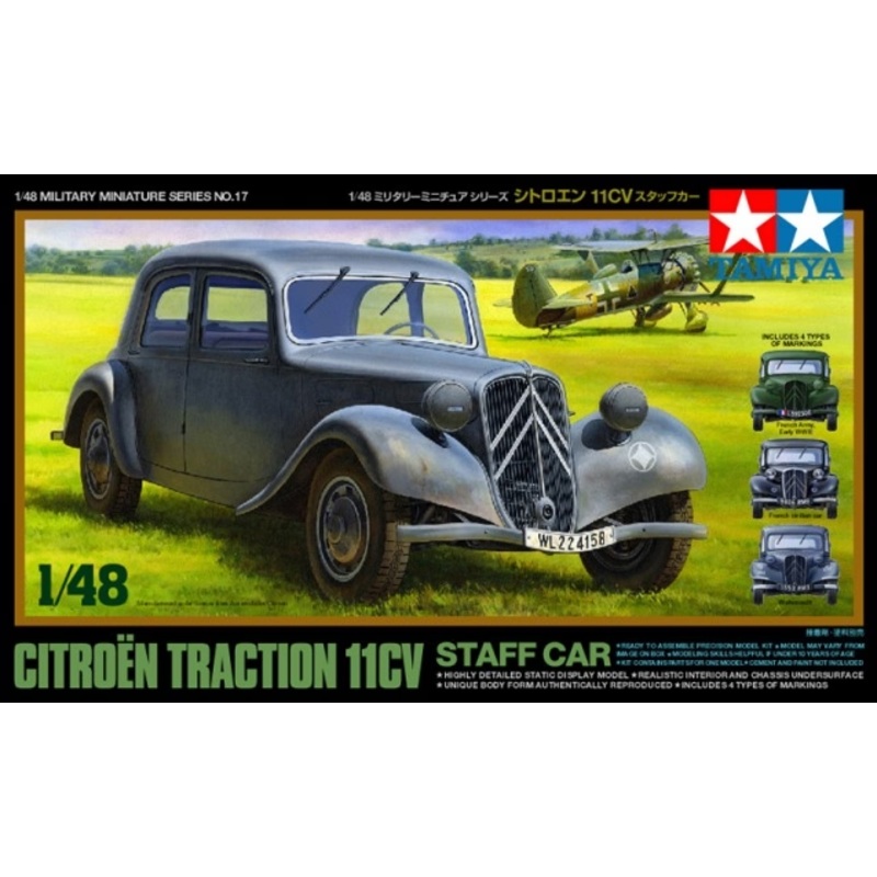Tamiya – 1/48 Citroen Traction 11CV Staff Car