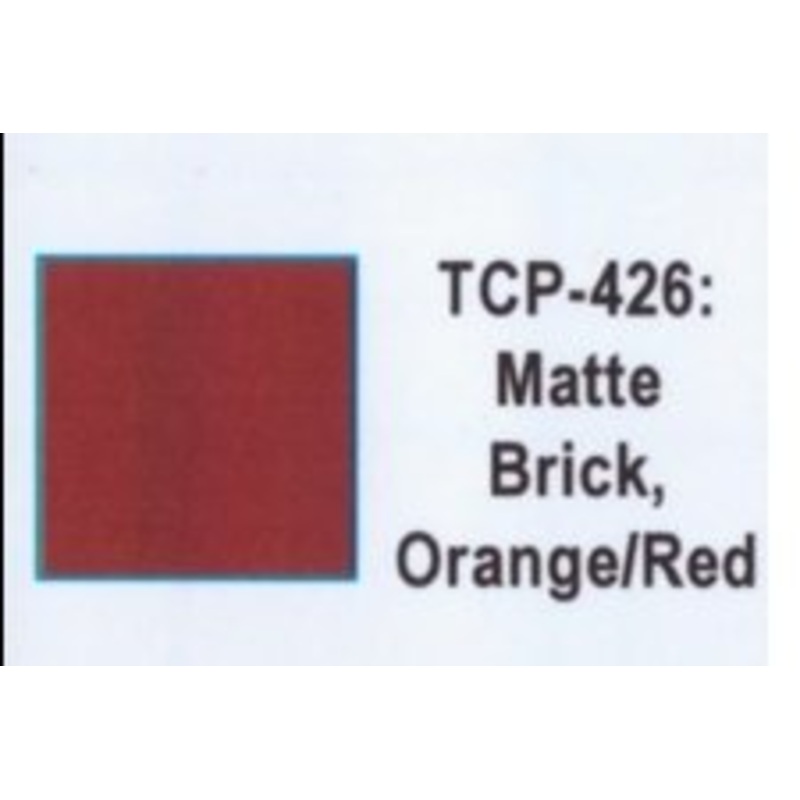 Tru Color TCP-426 Matte Orange-Red Brick, Paint 1 ounce