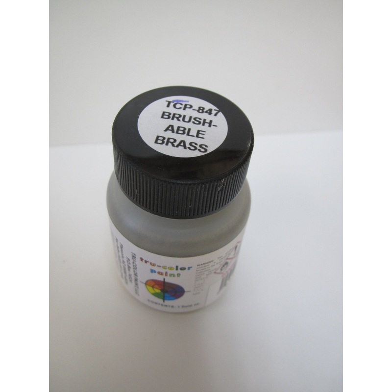 Tru Color TCP-847 Brushable Brass (Not Flat) Paint 1 Fluid Ounce