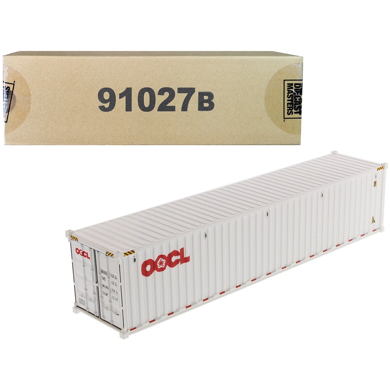 40′ Dry Goods Sea Container “OOCL” White “Transport Series” 1/50 Model by Diecast Masters