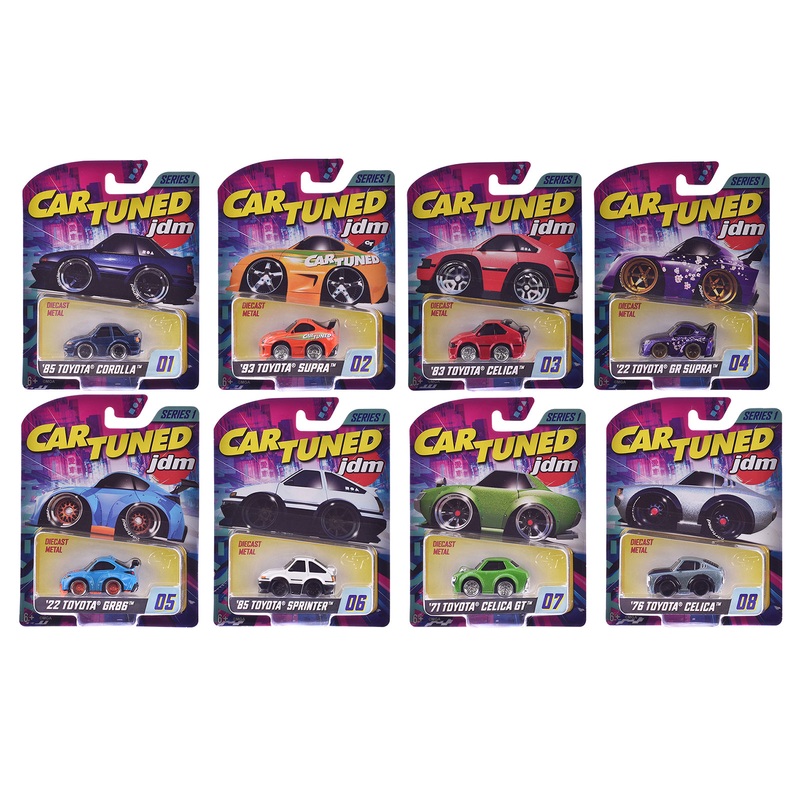 JDM Tuners Series 1 Set of 8 Pieces Diecast Model Cars by CarTuned