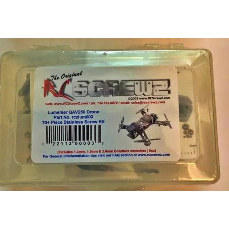 Lumenier QAV250 Multicopter Stainless Screw Kit-lum003