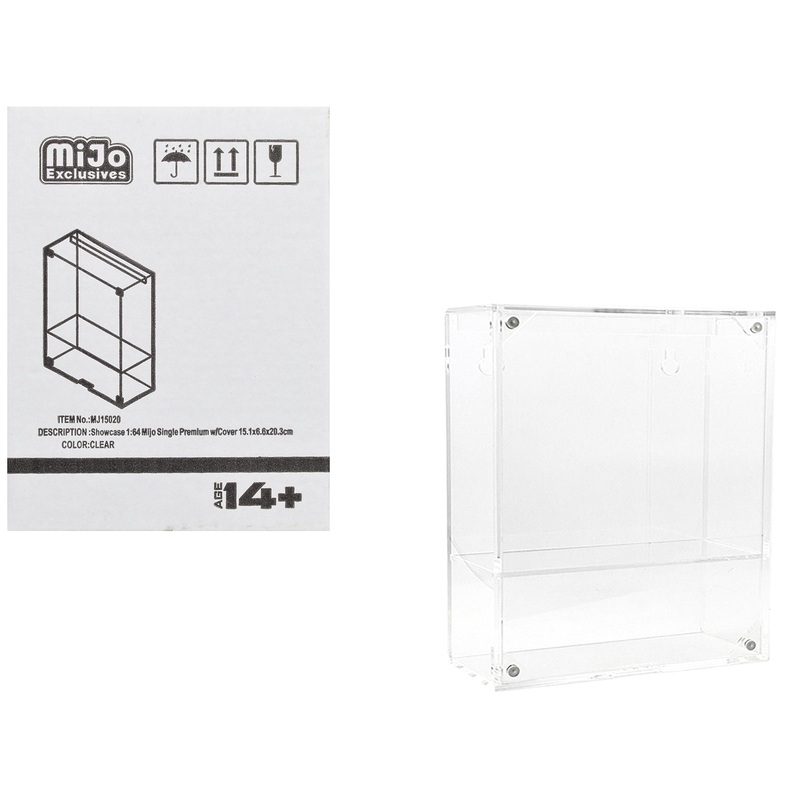 Showcase Premium Collector Single Display Case with Shelf “Mijo Exclusives” for 1/64 Scale Models