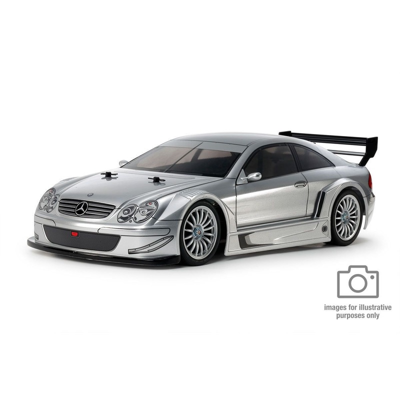 Tamiya – R/C Mercedes-Benz CLK AMG 2002 Racing Version (TT02) (No ESC Incl.)