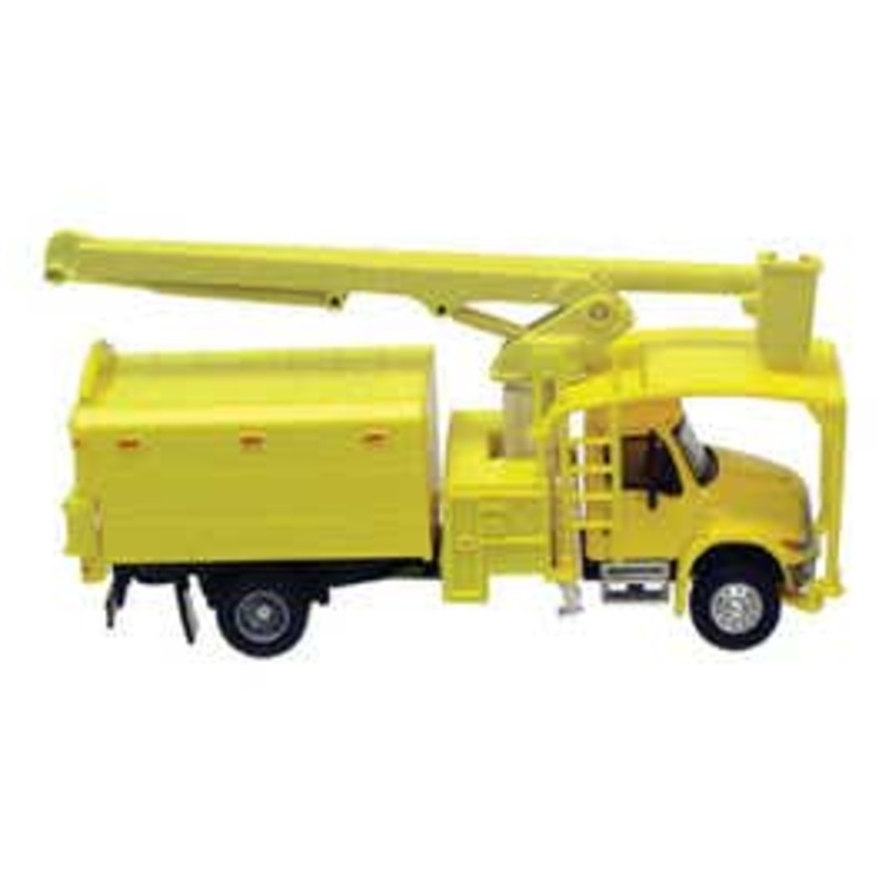 Walthers #949-11743 International 4300 2-Axle Truck with Tree Trimmer Body – Yellow