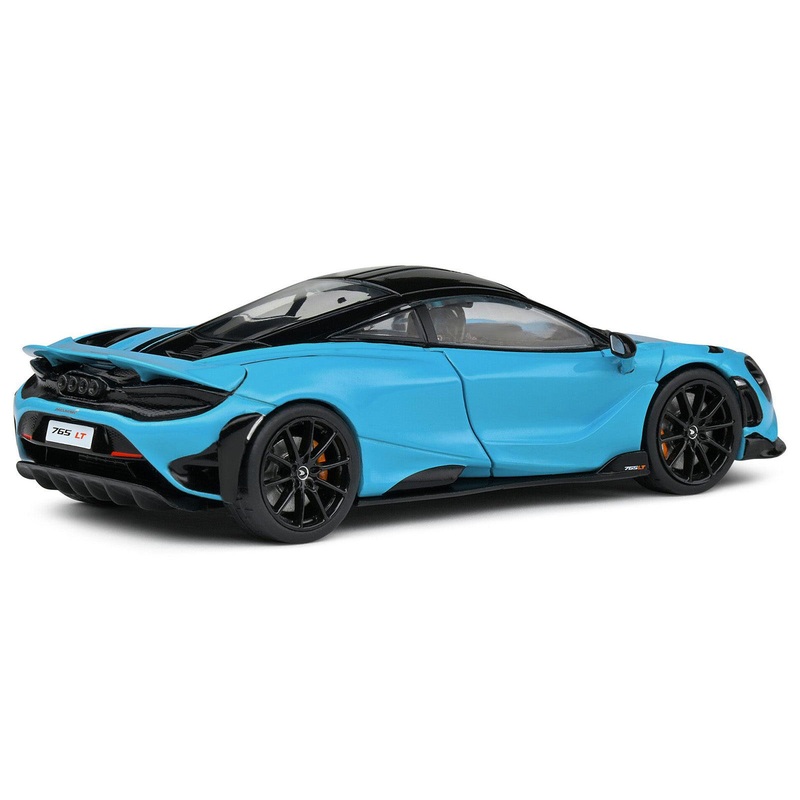 2020 McLaren 765 LT Curacao Blue with Black Top 1/43 Diecast Model Car by Solido