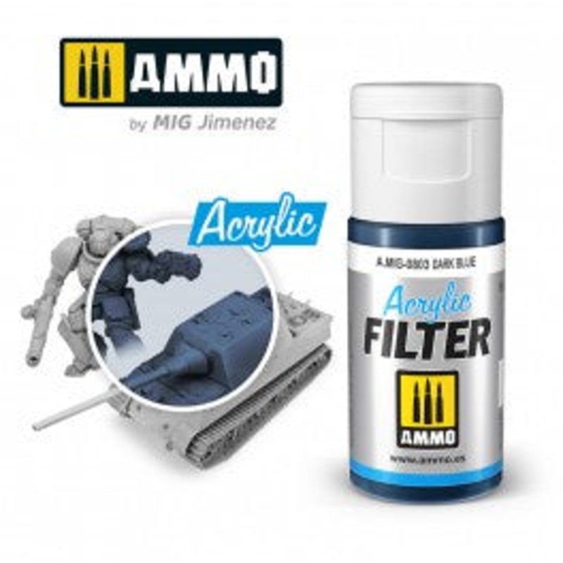 AMMO – 0803 Acrylic FILTER Dark Blue