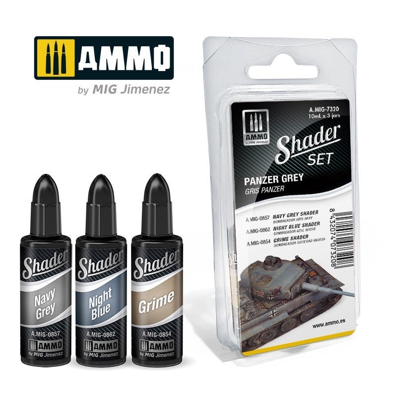 AMMO – 7320 Panzer Grey Matt Shader Set