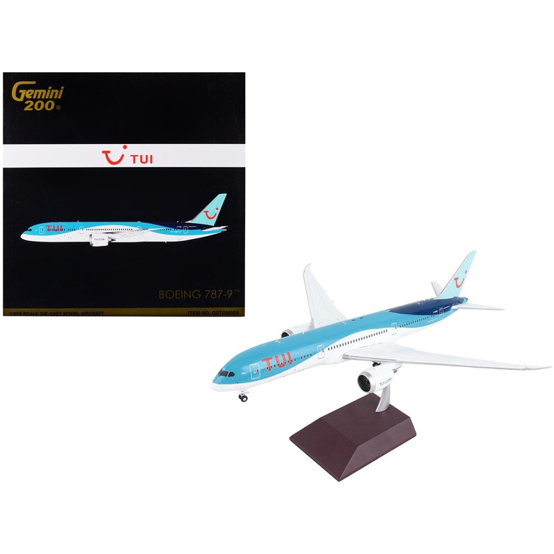 Boeing 787-9 Commercial Aircraft “TUI Airways” Blue and White “Gemini 200” Series 1/200 Diecast Model Airplane by GeminiJets