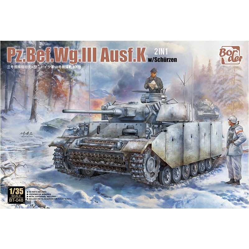 Border Model – 1/35 Pz.Bef.Wg.III Ausf.K with Schurzen (2 in 1)