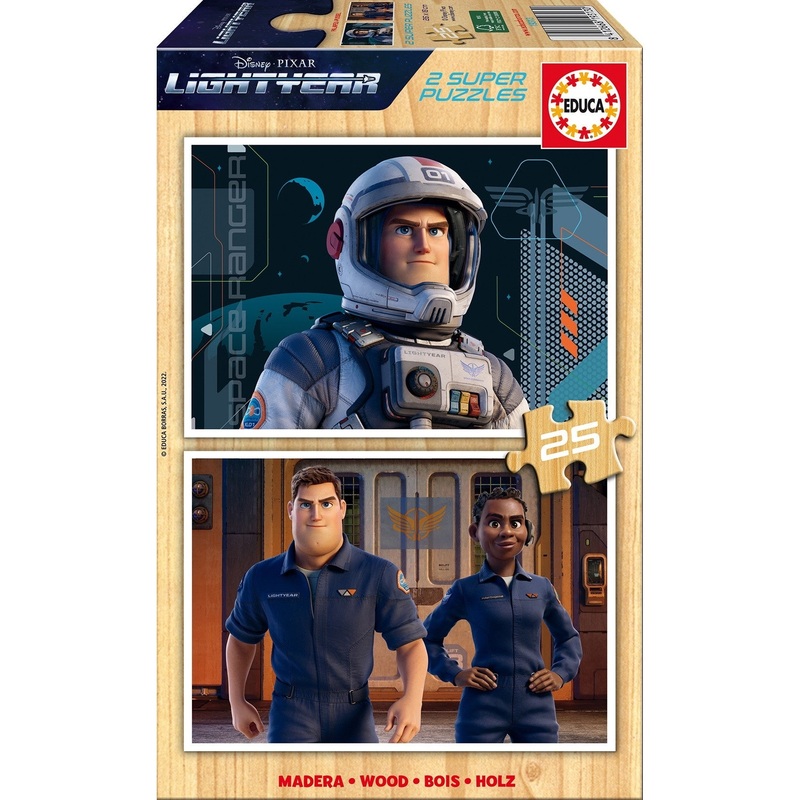 Educa – Lightyear ( 2 x 25pcs) (Wooden Puzzle)