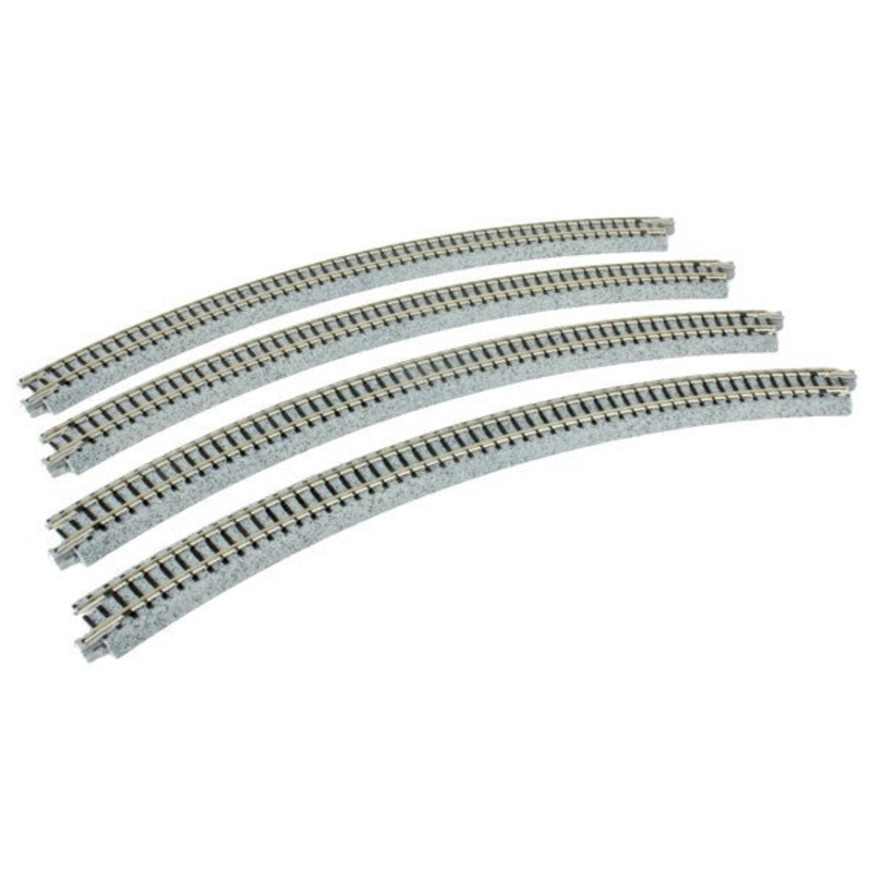 Kato 20-132 N Unitrack 13 3/4″ (348mm) Radius Curve 45 Degree (4 Pieces)