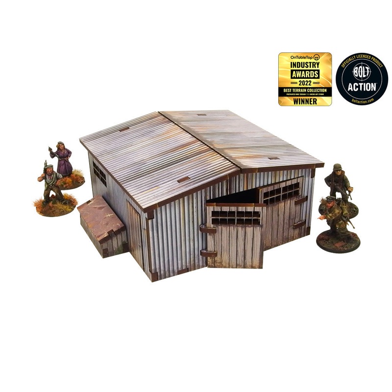 Micro Art Studio – WW2 Normandy  Large Tin Shed  (H00130)