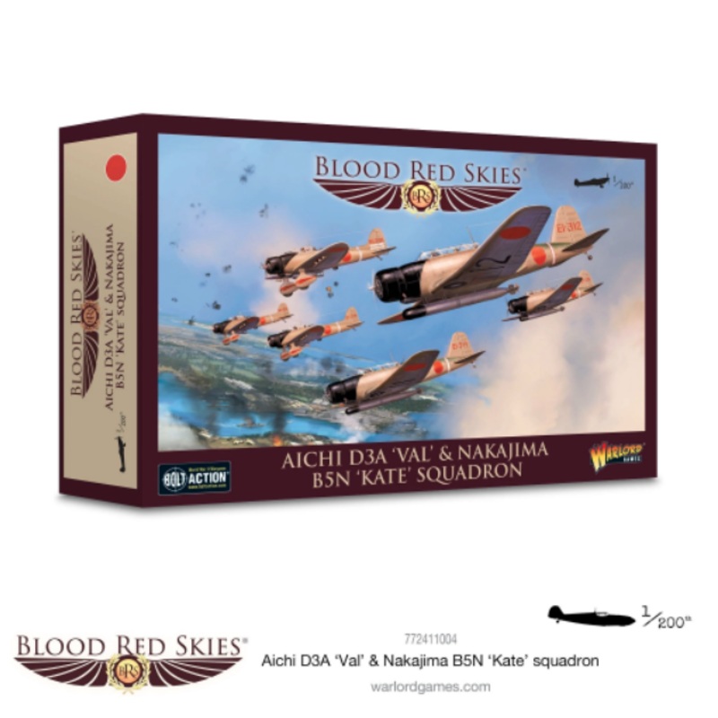 Warlord – Blood Red Skies Aichi D3A ‘Val’ & Nakajima B5N ‘Kate’ squadron
