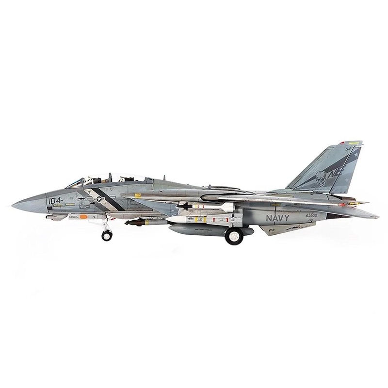 Grumman F-14D Tomcat Fighter Aircraft “VF-2 Bounty Hunters NE104” (2002) United States Navy 1/72 Diecast Model by JC Wings