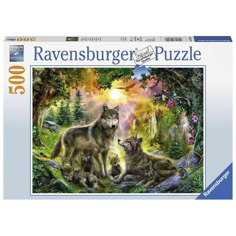 Ravensburger – Wolf Family In The Sunshine (500pcs)
