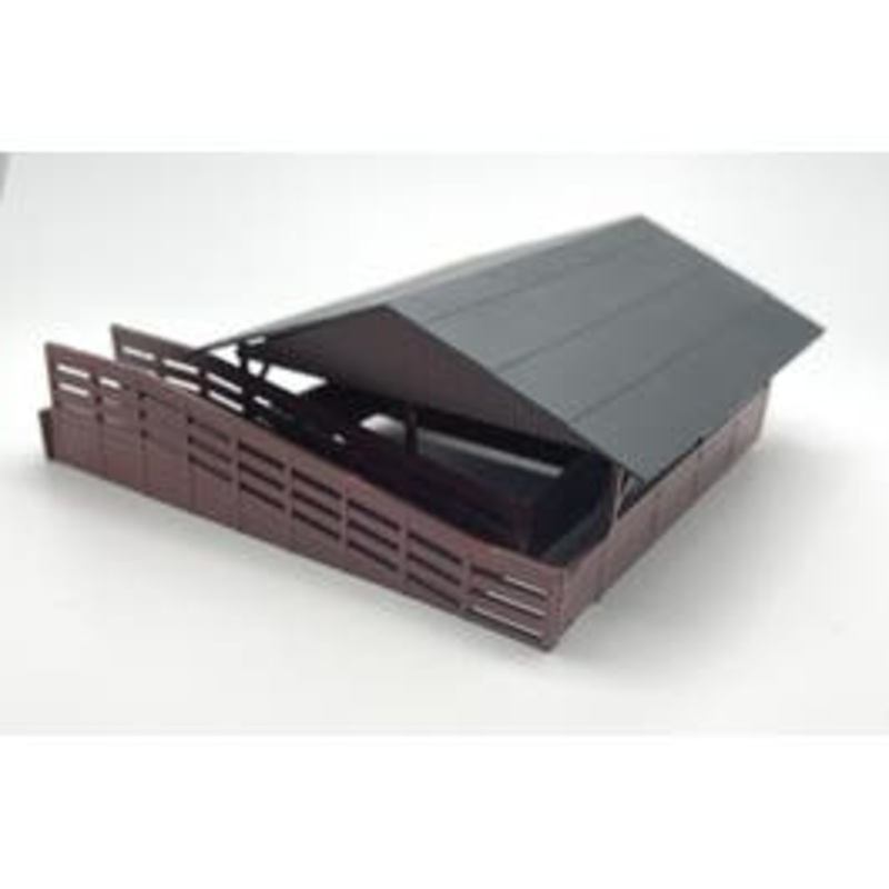 Rock Island Hobby 042100 HO LIVESTOCK SHED Built up