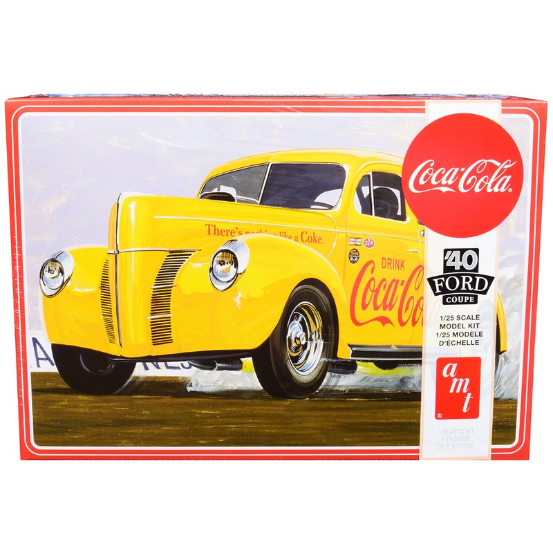 Skill 3 Model Kit 1940 Ford Coupe “Coca-Cola” 1/25 Scale Model by AMT