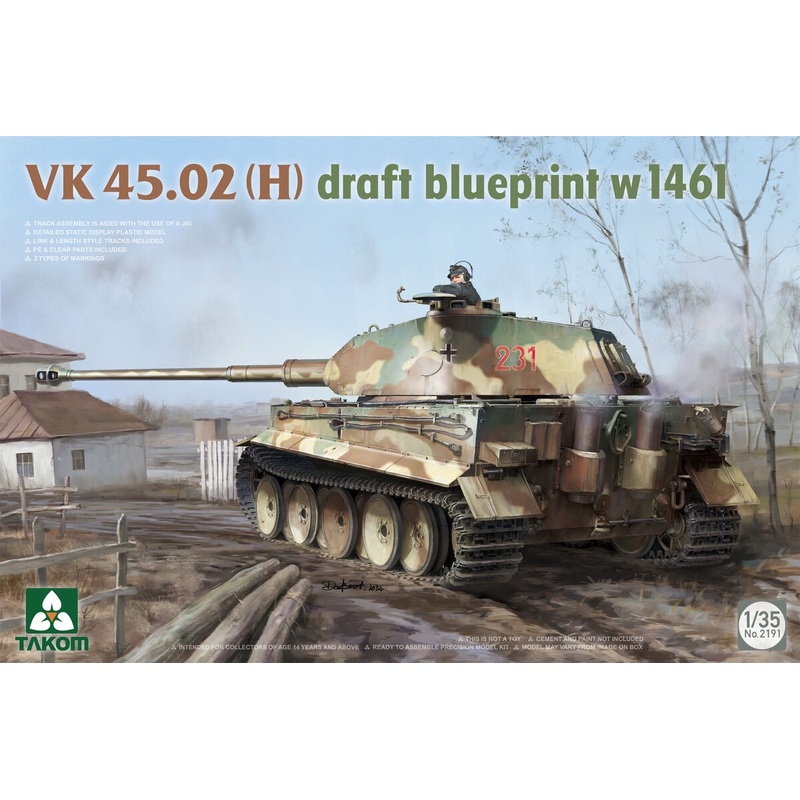 Takom – 1/35 VK45.02(H) Draft Blueprint w1461
