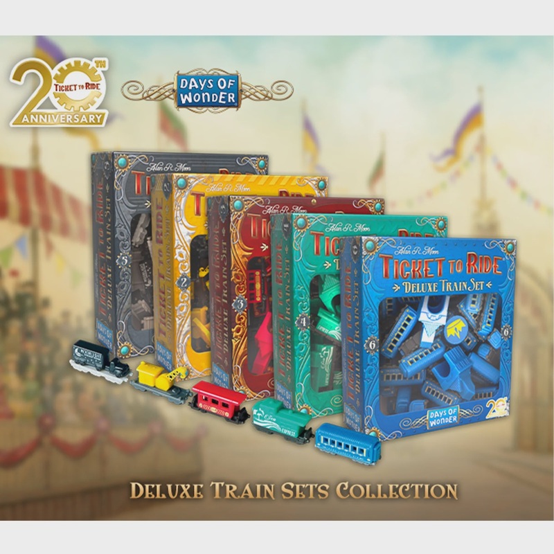 Ticket to Ride – 20th Anniversary Deluxe Trains (5 Pack)