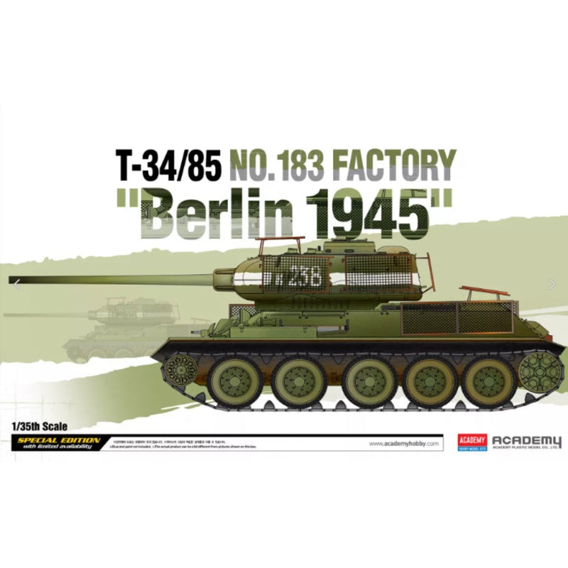 Academy – 1/35 T-34/85 No.183 Factory Berlin 1945