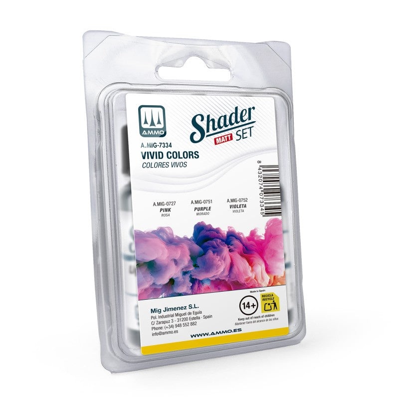 AMMO – 7334  Set Vivid Colors Matt Shader