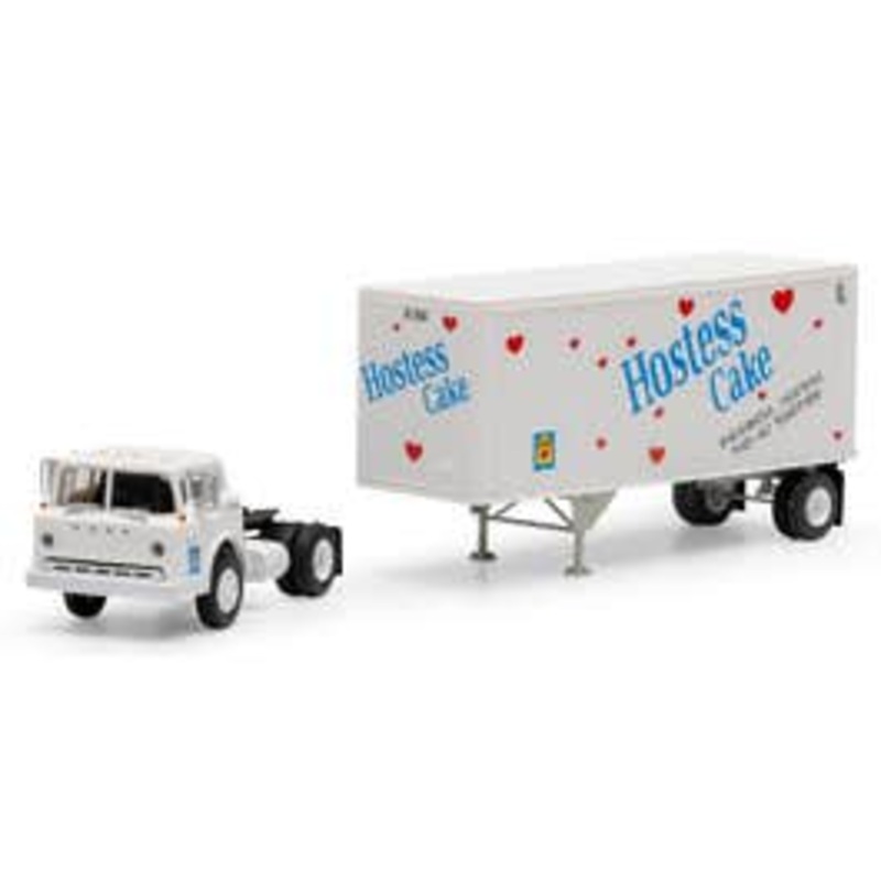 Athearn 90992  HO Ford C Tractor with 28 Trailer – Hostess