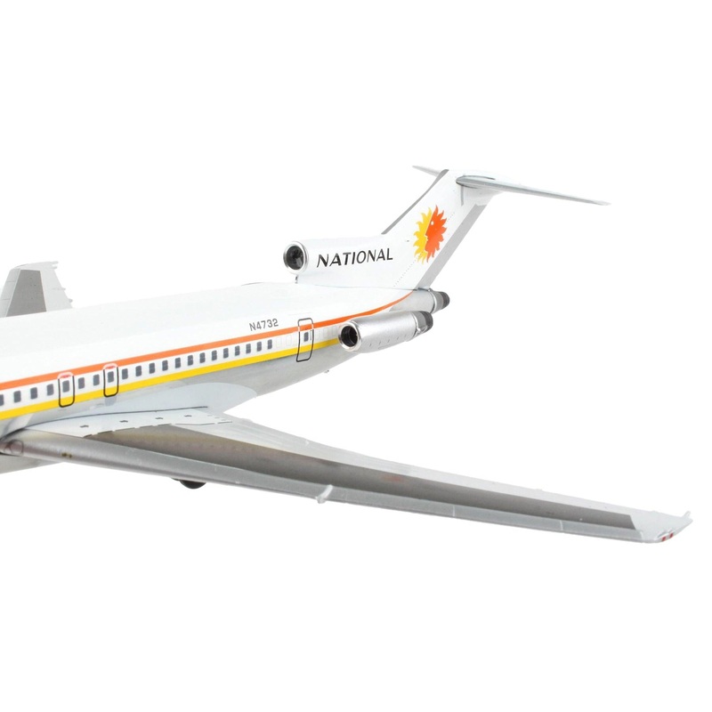 Boeing 727-200 Commercial Aircraft “National Airlines” White with Orange and Yellow Stripes “Gemini 200” Series 1/200 Diecast Model Airplane by GeminiJets