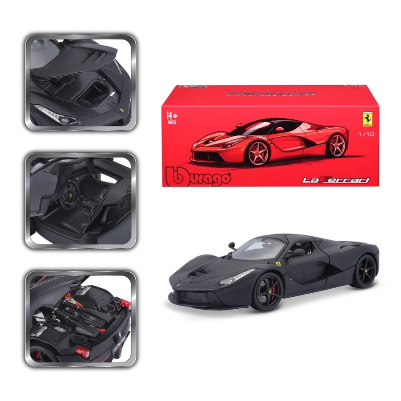 Burago – 1/18 Ferrari LaFerrari – Matt Black – Signature