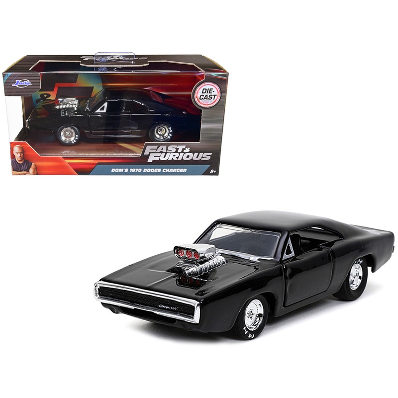 Dom’s 1970 Dodge Charger 500 Black “Fast & Furious 9 F9” (2021) Movie 1/32 Diecast Model Car by Jada