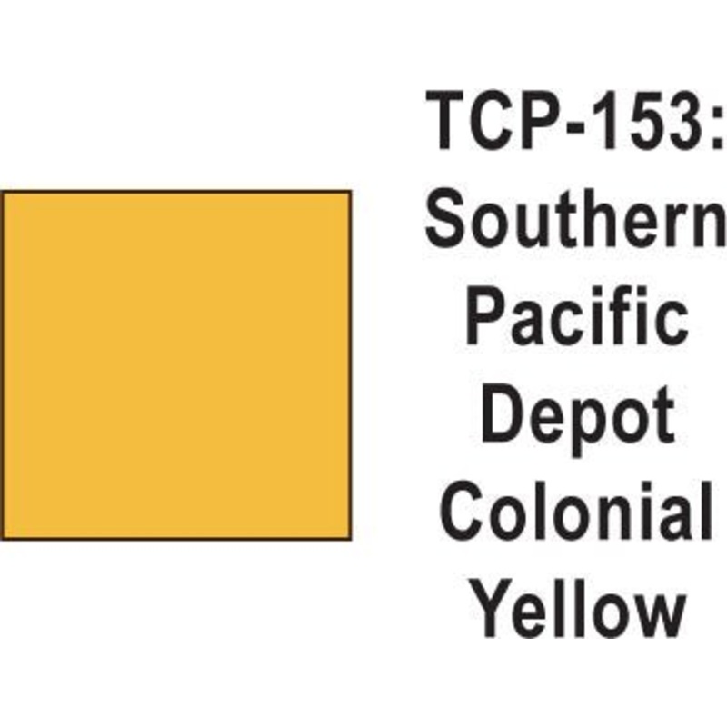 Tru Color TCP-153 Southern Pacific Depot Colonial Yellow Paint 1 ounce