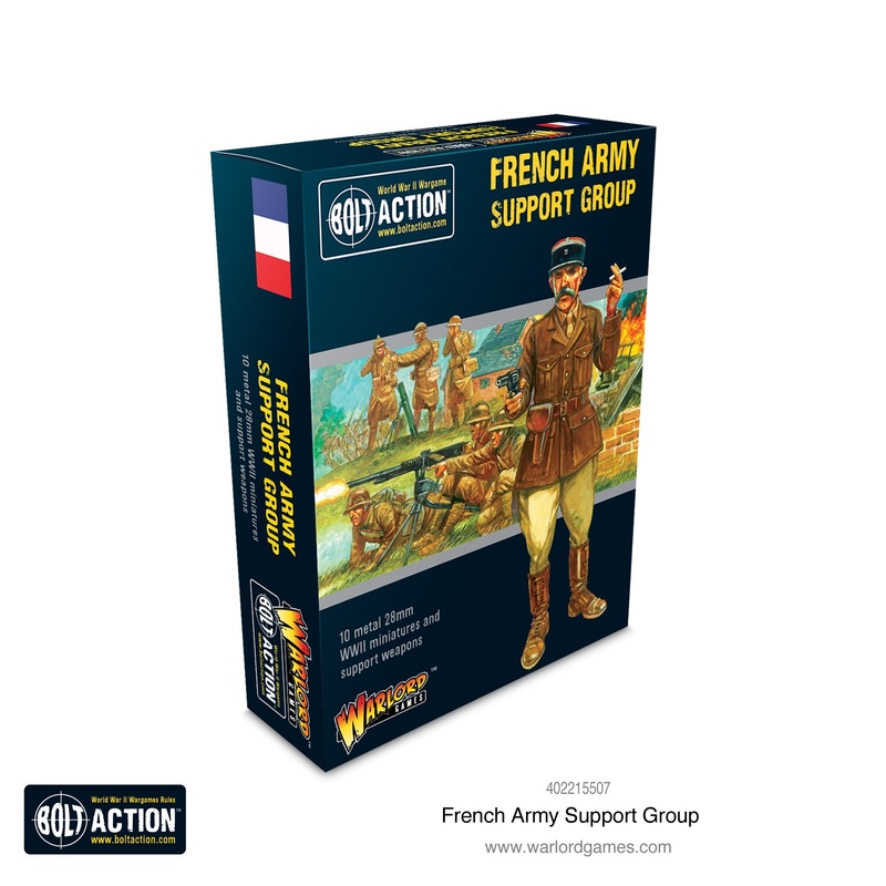 Warlord – Bolt Action: French Army Support Group (Metal)