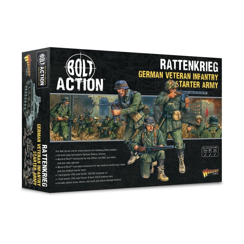 Warlord – Bolt Action: Rattenkrieg: German Veteran Infantry Starter Army