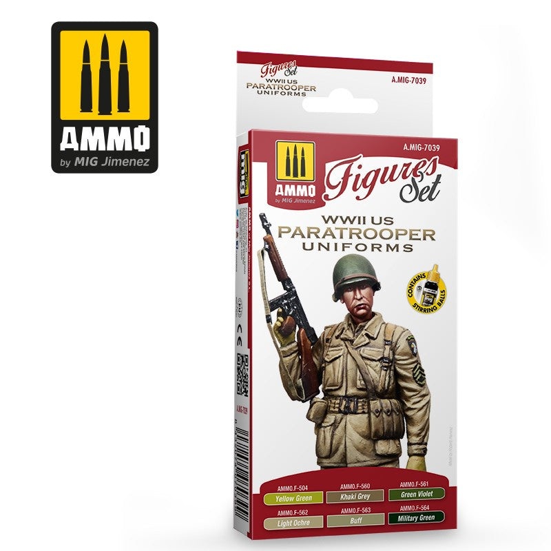 AMMO – 7039 WWII US Paratroopers (Paint Set)