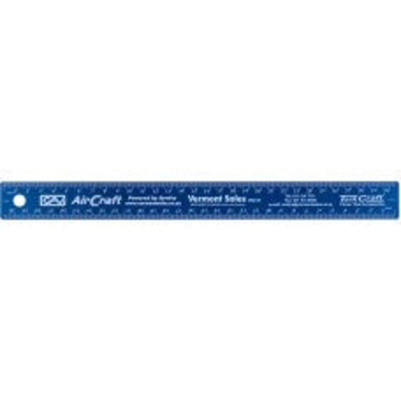 Tork Craft – Stainless Steel Ruler 300mm Cork Backed Blue